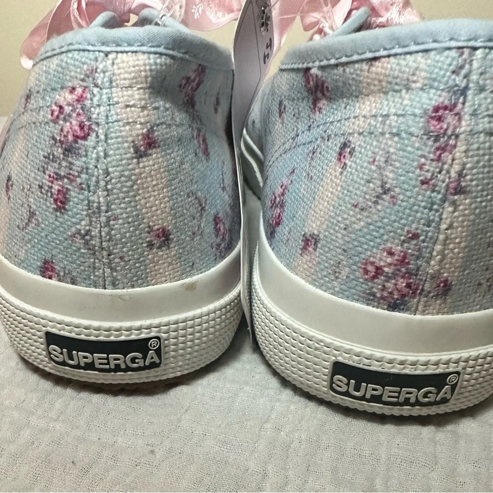 Superga x LoveShackFancy 2750 ‘Cool Winter Jam’ Floral Sneakers - Picture 14 of 15